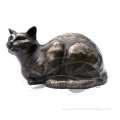 Popular Design Metal Craft Life Size Sleeping Cat Sculpture in Bronze